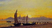 Boats Ashore at Sunset